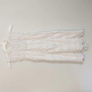 NWT intimately Free People lace mock neck white wedding engagement dress.